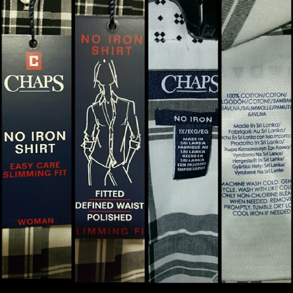 Chaps Tops Plus Size Chaps No Iron Shirt Womens Poshmark